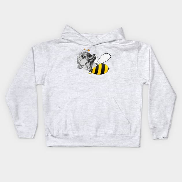 Beethoven Bee Parody Kids Hoodie by dgray95